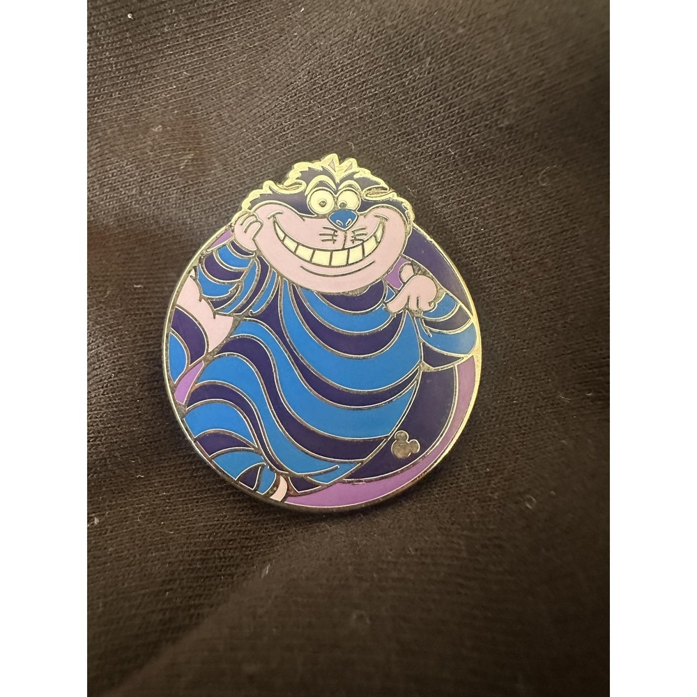 Disney Hidden Mickey Completer Pin Cheshire Cat Alice Wonderland 2012 Blue Round